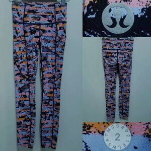 Lululemon Speed Up Leggings 2 XXS Inversion Multi Pants Crop Woman's Luxtreme